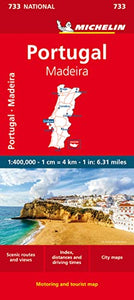 Portugal & Madeira - Michelin National Map 733 