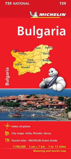 Bulgaria - Michelin National Map 739
