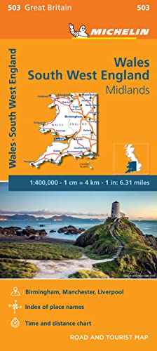 Wales - Michelin Regional Map 503