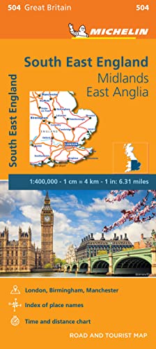South East England - Michelin Regional Map 504