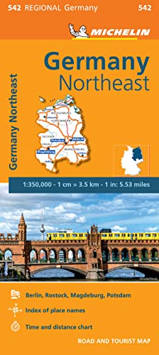 Germany Northeast - Michelin Regional Map 542