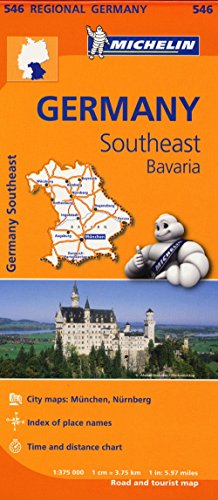 Germany Southeast, Bavaria - Michelin Regional Map 546