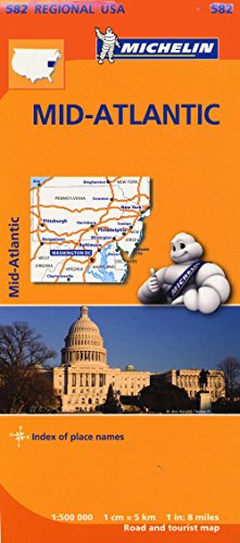Midatlantic, Allegheny Highlands - Michelin Regional Map 582