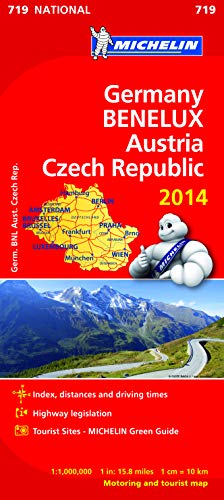 Michelin Map Germany Austria Benelux 2014