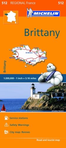 Brittany - Michelin Regional Map 512