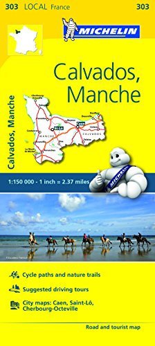 Calvados, Manche - Michelin Local Map 303