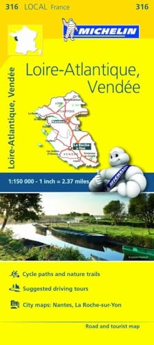 Loire-Atlantique, Vendee - Michelin Local Map 316