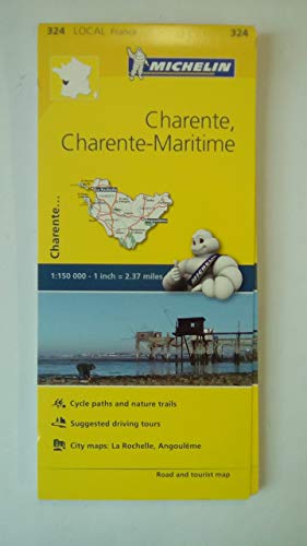 Charente, Charente-Maritime - Michelin Local Map 324