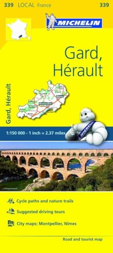Gard, Herault - Michelin Local Map 339