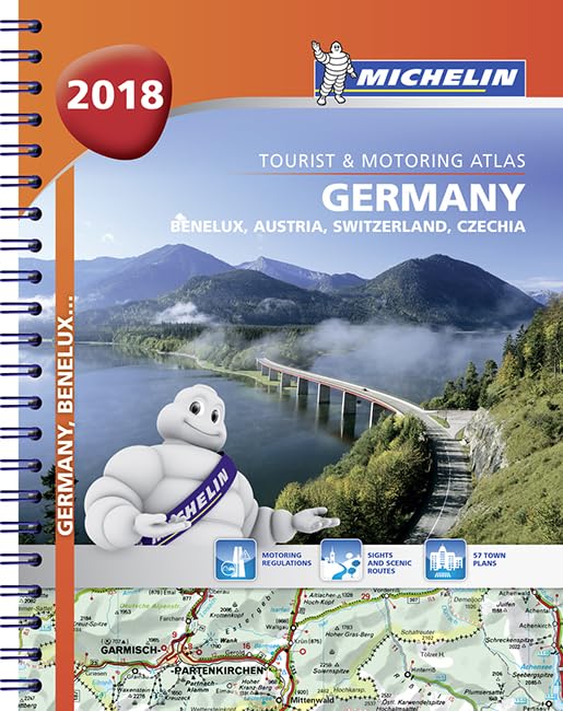 Germany Benelux Austria Switzerland 2018 -Tourist & Motoring Atlas