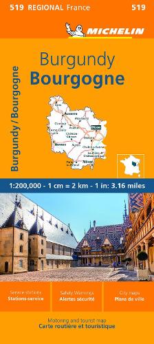 Burgundy - Michelin Regional Map 519