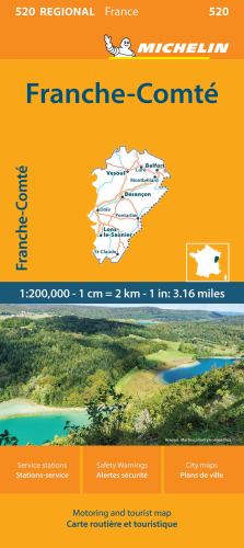 Franche-Comte - Michelin Regional Map 520