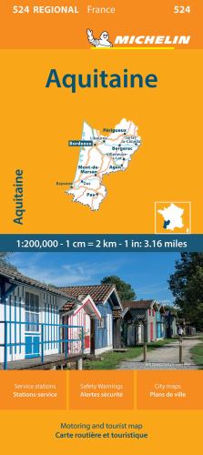 Aquitaine - Michelin Regional Map 524