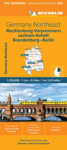 Germany Northeast - Michelin Regional Map 542