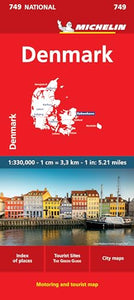 Denmark - Michelin National Map 749 