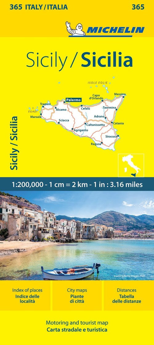 Sicily - Michelin Local Map 365