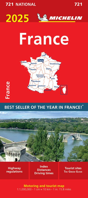 France 2025 - Michelin National Map 721