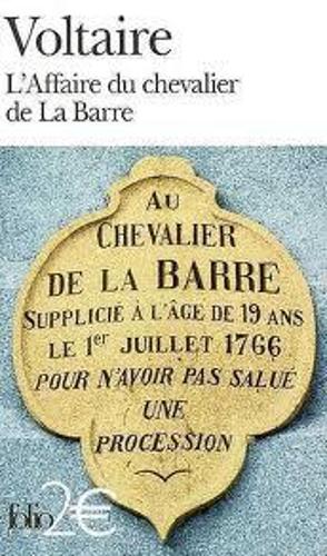 L'affaire du chevalier de La Barre