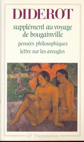 Pensees Philosophiques / Lettre Sur Les Aveugles / Supplement Au Voyage