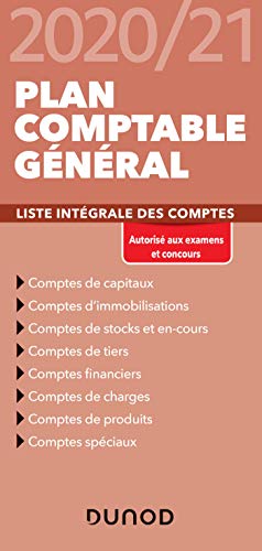 Plan comptable général 2020/2021 - Liste intégrale des comptes: Liste intégrale des comptes (2020-2021)