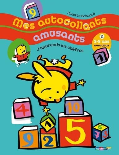 MES AUTOCOLLANTS AMUSANTS T11 J'APPRENDS LES CHIFFRES: Avec jeux
