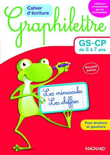 Cahier decriture Graphilettre GSCP de  a  ans  Les minuscules et les chiffres