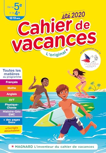 Cahier de vacances 2020, de la 5e vers la 4e: Toutes les matières