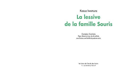 La lessive de la famille souris