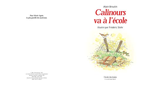 Calinours va a l'ecole