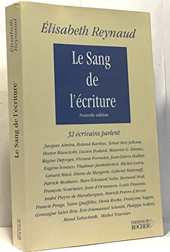 Le sang de l'écriture