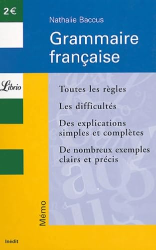 GRAMMAIRE FRANCAISE