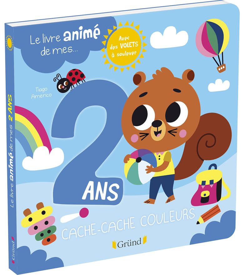 Le livre animé de mes 2 ans: Cache-cache couleurs