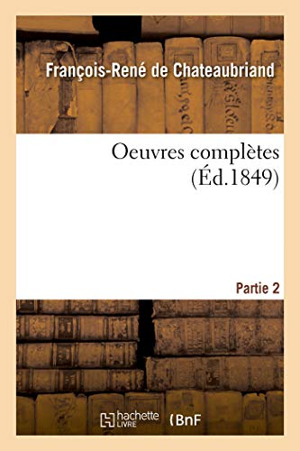 Oeuvres Completes. Partie 2