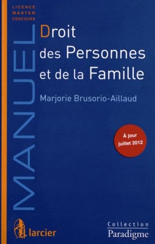 Droit des personnes et de la famille