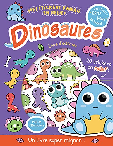 DINOSAURES: Livre d'activité. Avec 20 stickers en relief !