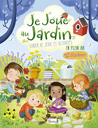 Je joue au jardin: Cahier de jeux et activités en plein air. Avec des stickers