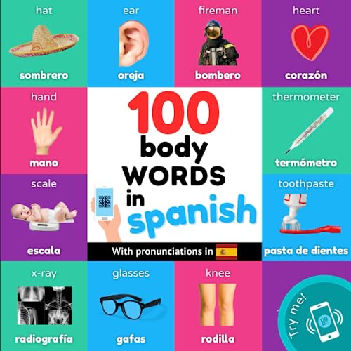 100 body words in spanish
