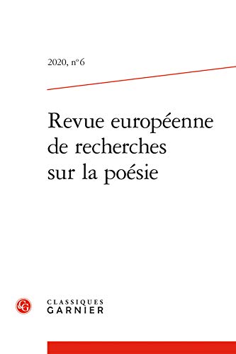 Revue Europeenne de Recherches Sur La Poesie