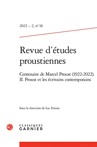 Revue d'Etudes Proustiennes