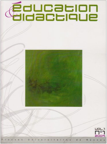 EDUCATION ET DidactIQUE 1