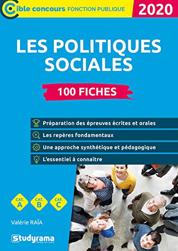 Politiques sociales 2020: 100 fiches Concours administratifs, BTS ESF et SP3S