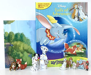 Disney Tails of Adventure My Busy Books - Storybook, 10 figurines, playmat 