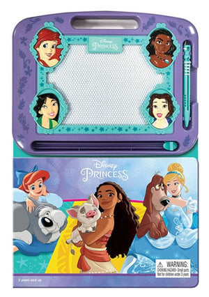 Disney Princess: Activity Book Learning, Writing, Sketching with Magnetic Drawing Doodle Pad for Kids