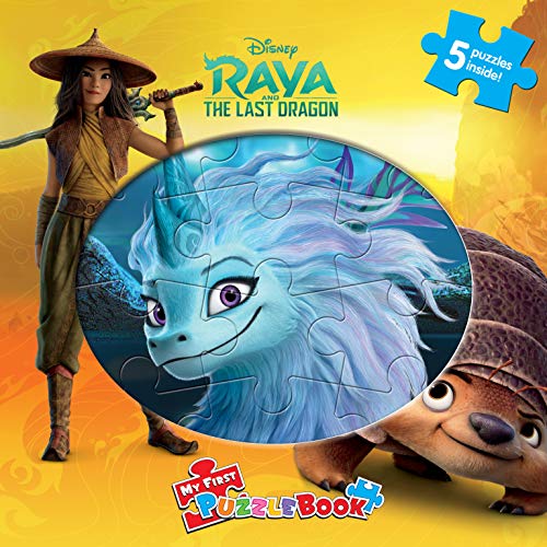 Disney Raya and The Last Dragon My First Puzzle Book - Jigsaw Puzzles for kids, 10-page board book, 5 puzzles to enjoy