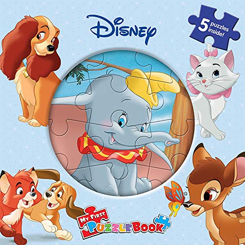 Disney Animals My First Puzzle Book - Jigsaw Puzzles for kids, 10-page board book, 5 puzzles to enjoy