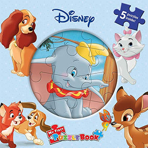 Disney Animals My First Puzzle Book - Jigsaw Puzzles for kids, 10-page board book, 5 puzzles to enjoy