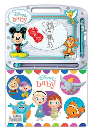 Disney Baby: Activity Book Learning, Writing, Sketching with Magnetic Drawing Doodle Pad for Kids