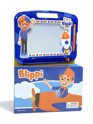 Blippi: Activity Book Learning, Writing, Sketching with Magnetic Drawing Doodle Pad for Kids