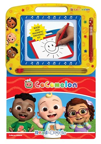 Cocomelon: Activity Book Learning, Writing, Sketching with Magnetic Drawing Doodle Pad for Kids