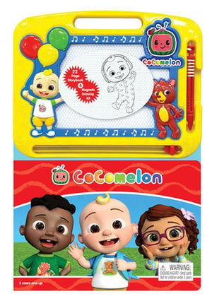 Cocomelon: Activity Book Learning, Writing, Sketching with Magnetic Drawing Doodle Pad for Kids